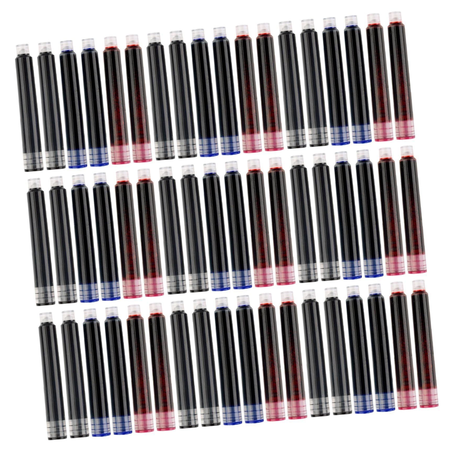 450 Pièces Cartouches D'encre 3,4 Mm pour Stylo Plume Universelles en Plastique, Recharge Facile, Bleue et Rouge, pour École et Calligraphie