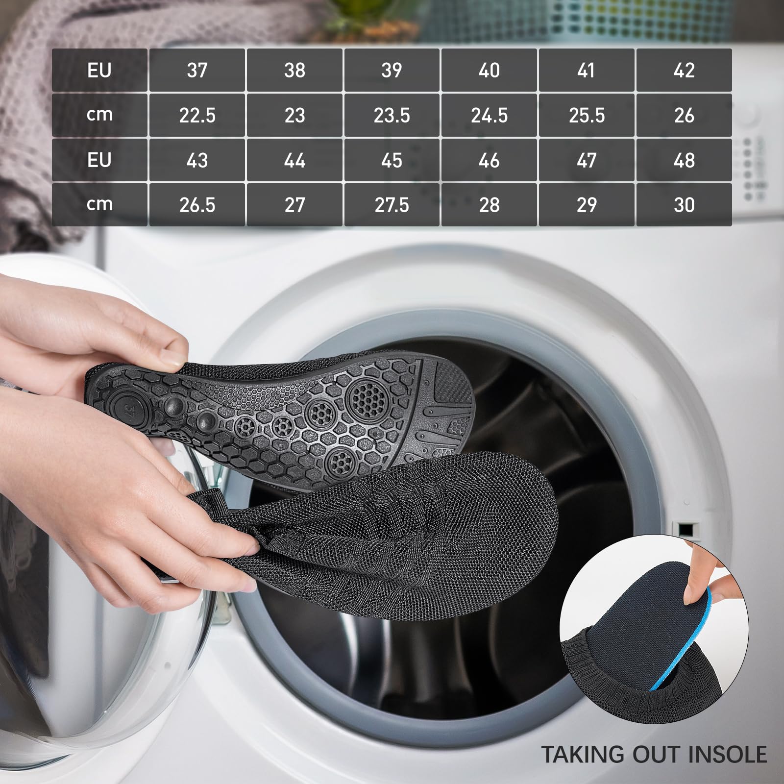 Sosenfer Hausschuhe Herren Damen Barfuss Schuhe Damen Rutschfest Slip on Slipper Flache Barfusshausschuh Home Kuschelige Pantoffel Geschlossen Unisex
