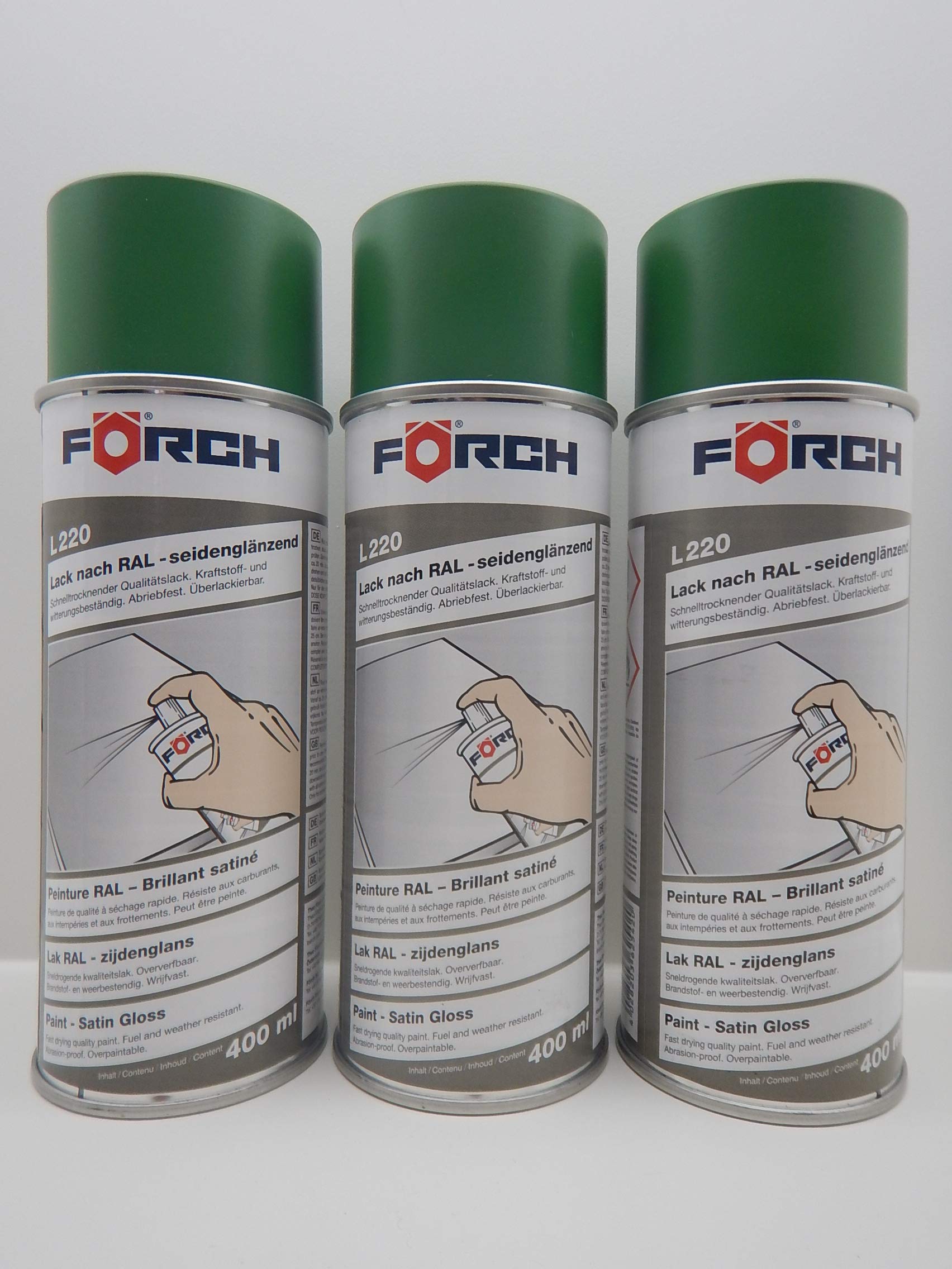 Förch SMARAGDZIELONY RAL 6001 lakier w sprayu spray spray spray pyłoszczelny błyszczący (3)