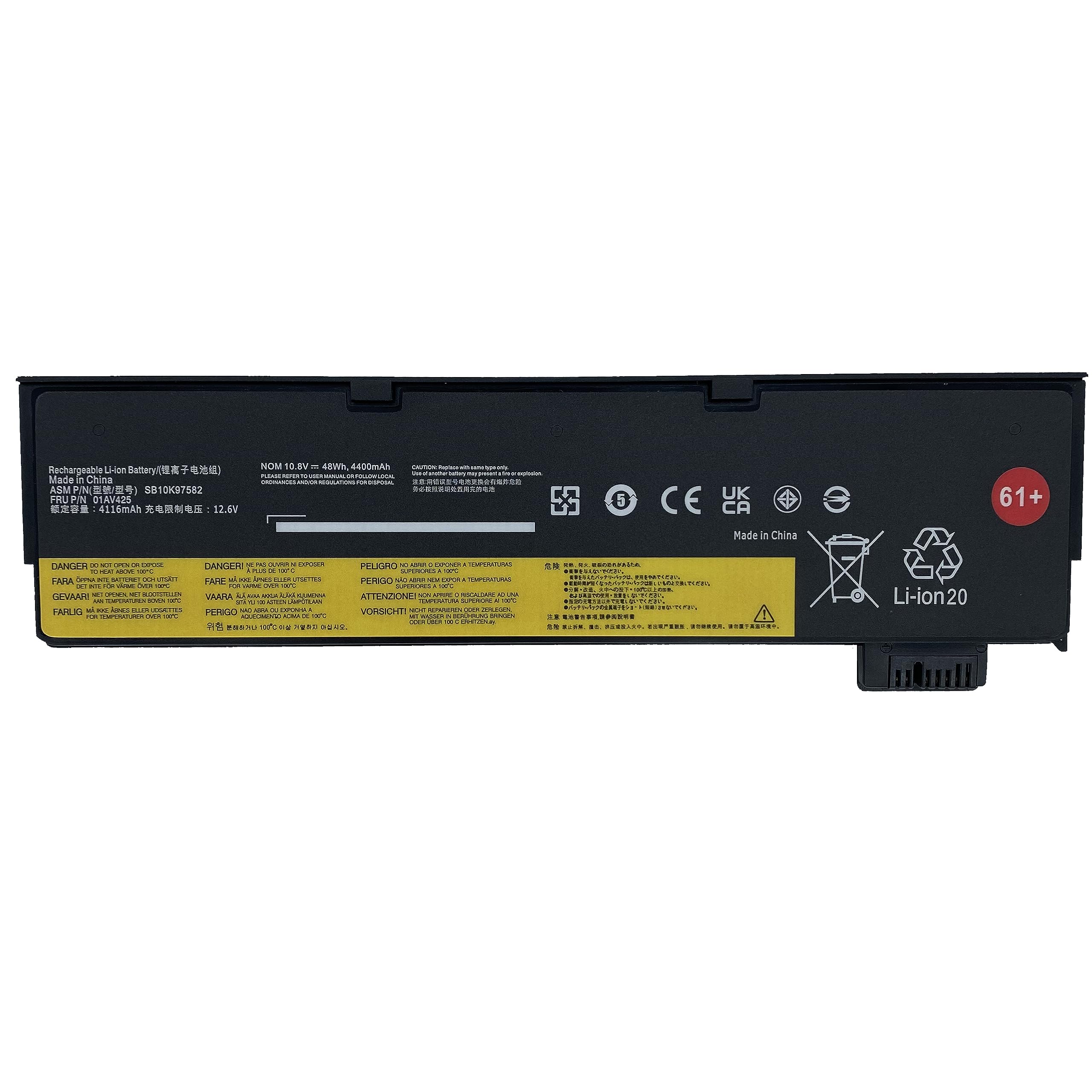 K KYUER 48Wh 61 01AV425 Laptop Battery for Lenovo ThinkPad