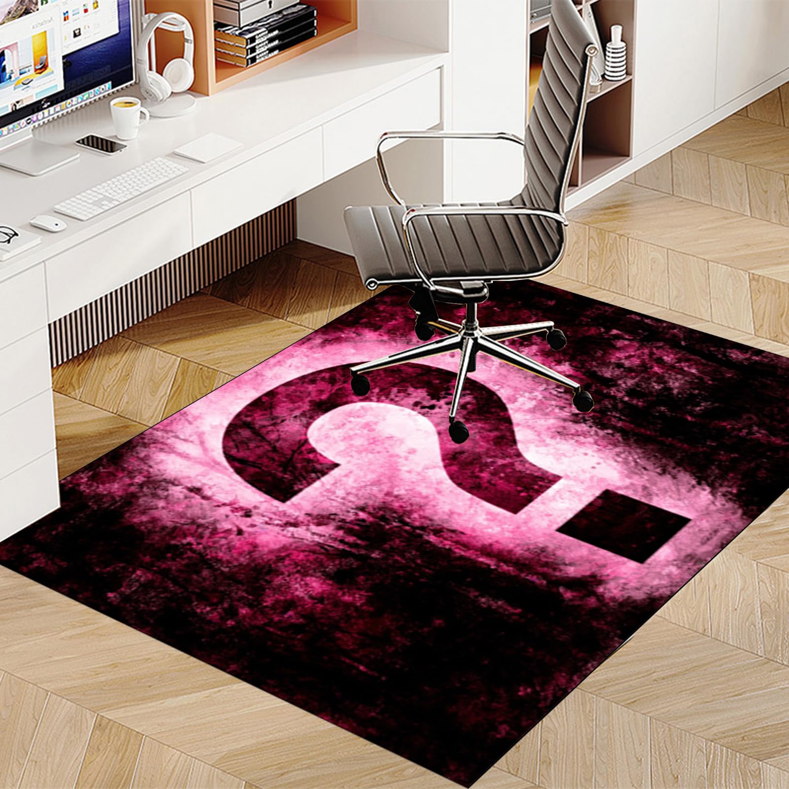 Tappetino Per Sedia Da Ufficio 120x120cm - Antiscivolo, Protettivo Per Pavimenti In Legno E Moquette - Foto 7