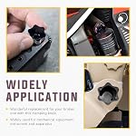 Swpeet 20Pcs Mâle filet métallique pince Star Knobs Grips Noir