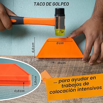 Hinrichs Laminate Floor Laying Kit - Complete Set of 46 Pieces - Laminate Floor Installation Kit and Flooring Laying Tools - Laminate Laying