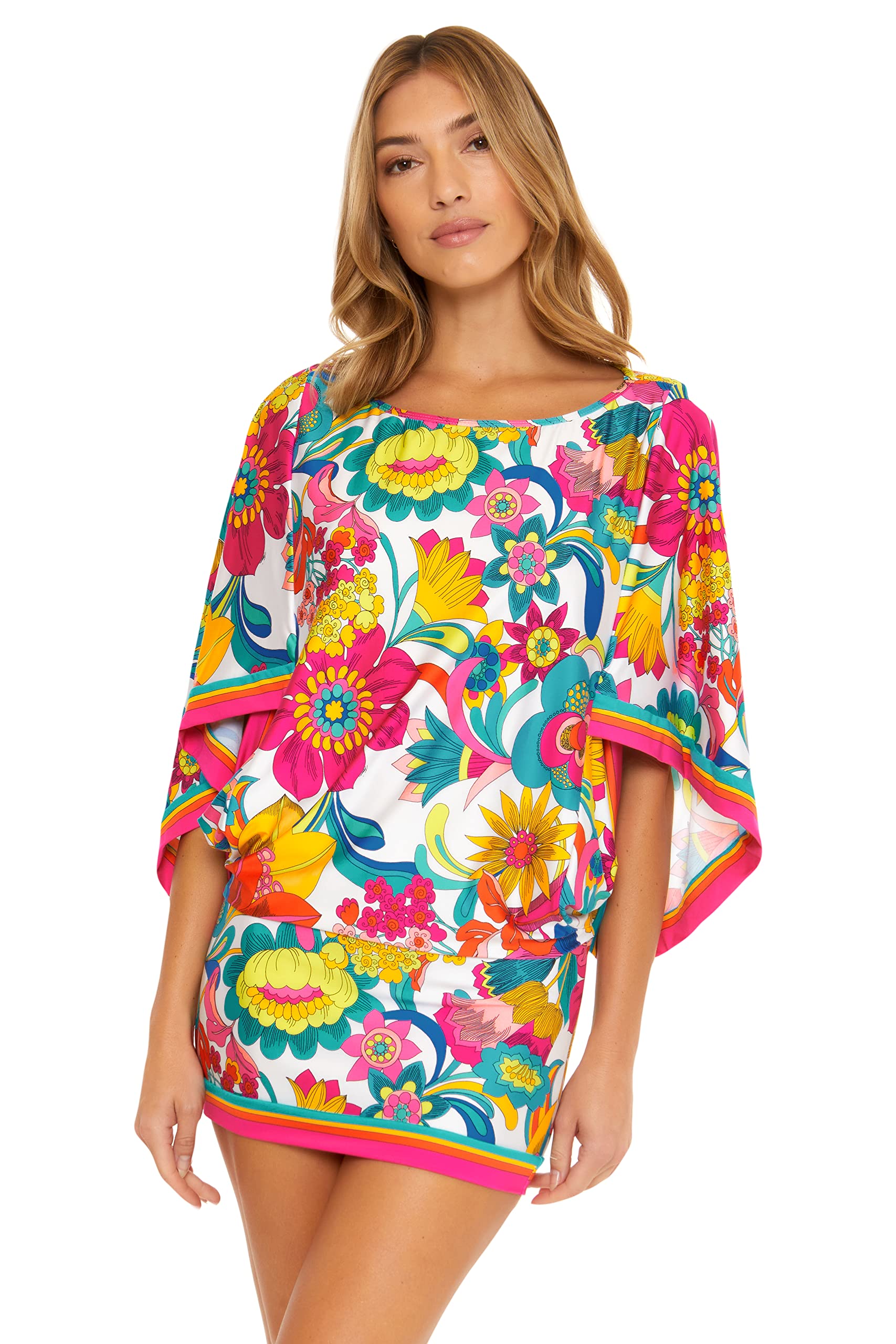 Trina Turk Womens Fontaine Beach Tunic - Bathing Suit Cover Ups for Women