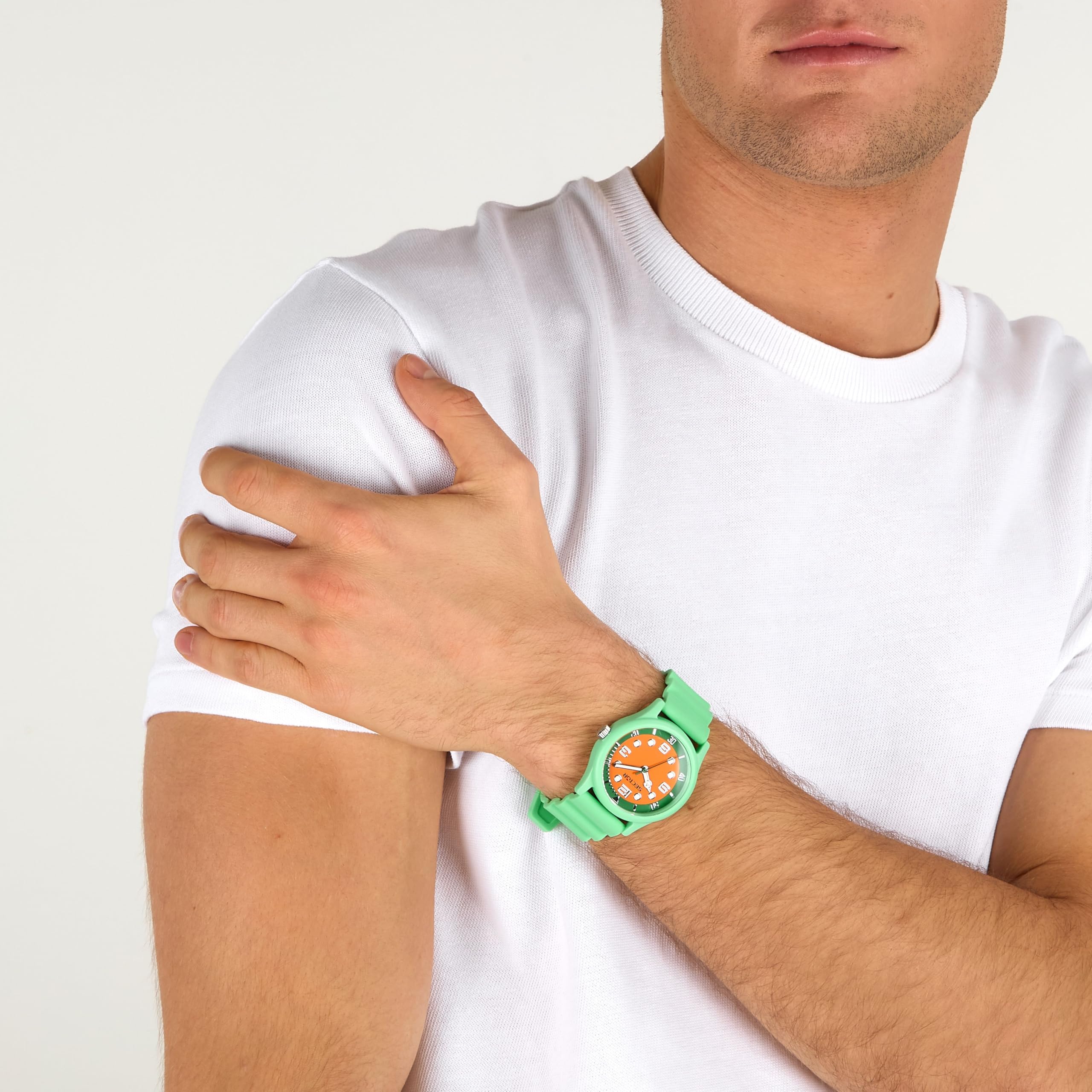 Sector No Limits Orologio Uomo, Solo tempo, Analogico, 41 mm, Collezione H2O, Silicone