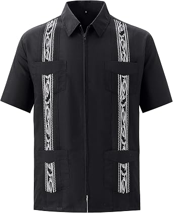 Short Sleeve Cuban Guayabera Shirts 