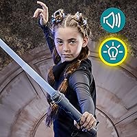Vista 3 de STAR WARS Lightsaber Forge Ahsoka Tano, sable electrónico personalizable blanco, juguetes para niños y niñas de 4 años