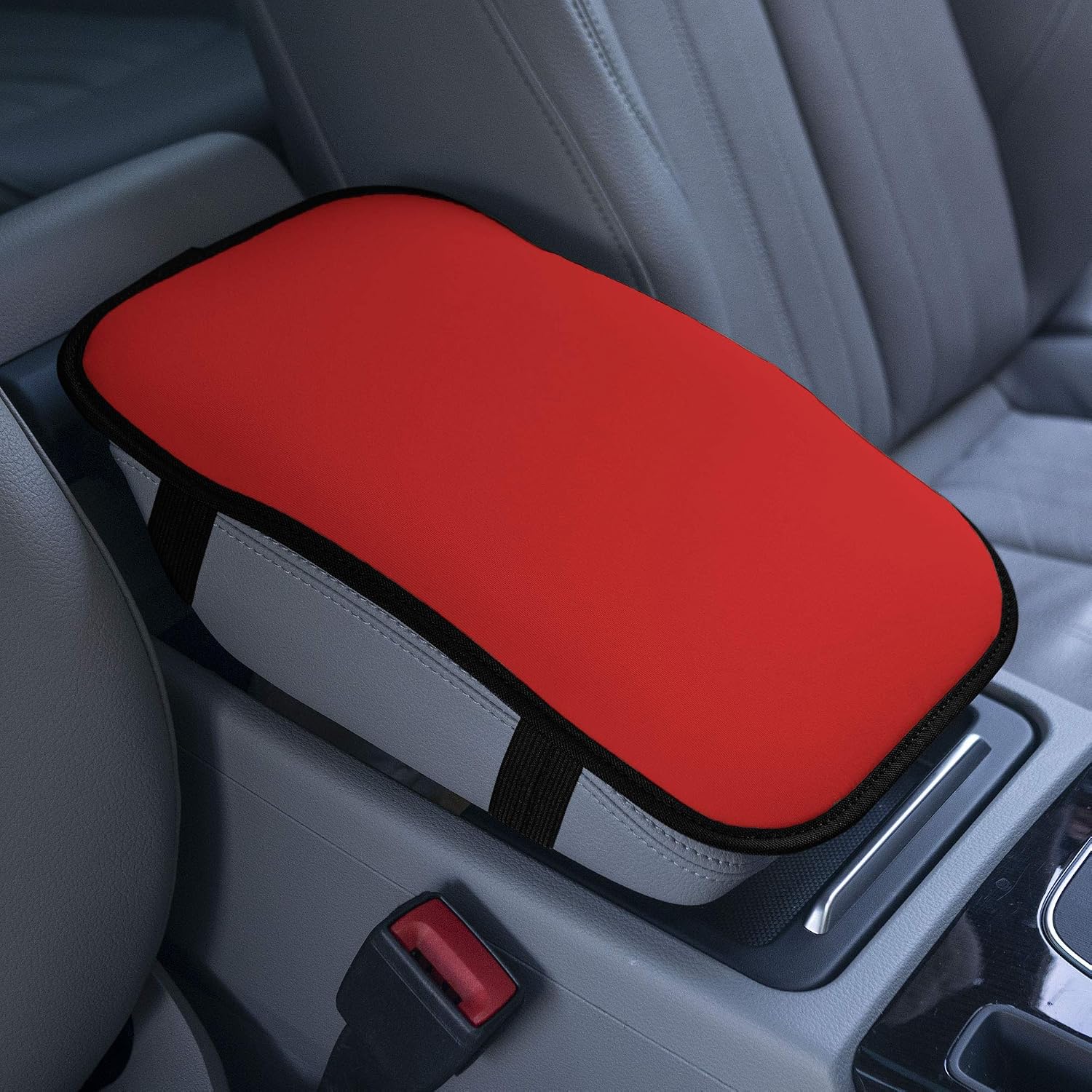 FH Group Neosupreme Car Seat and Armrest Cushion fits Most Cars, SUVs, and Trucks Red