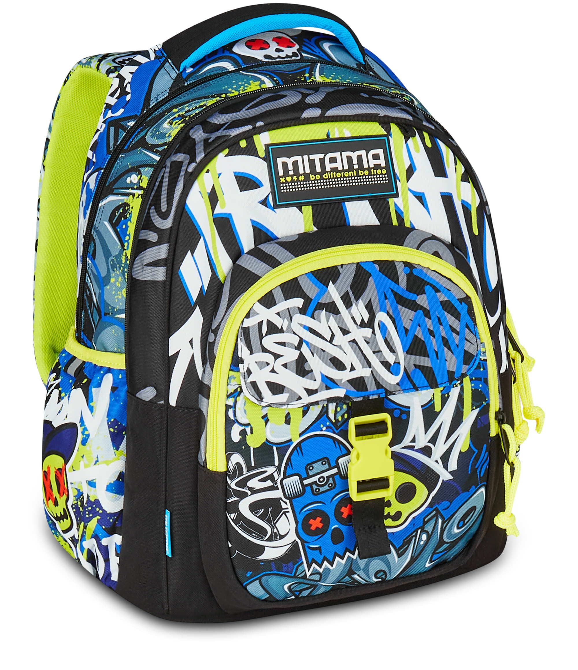 Movom Always On The Move, Zaino per la scuola, Zaino per la scuola, 31,5 cm x 45 cm x 15 cm in poliestere, formato DIN A4, Tasca frontale