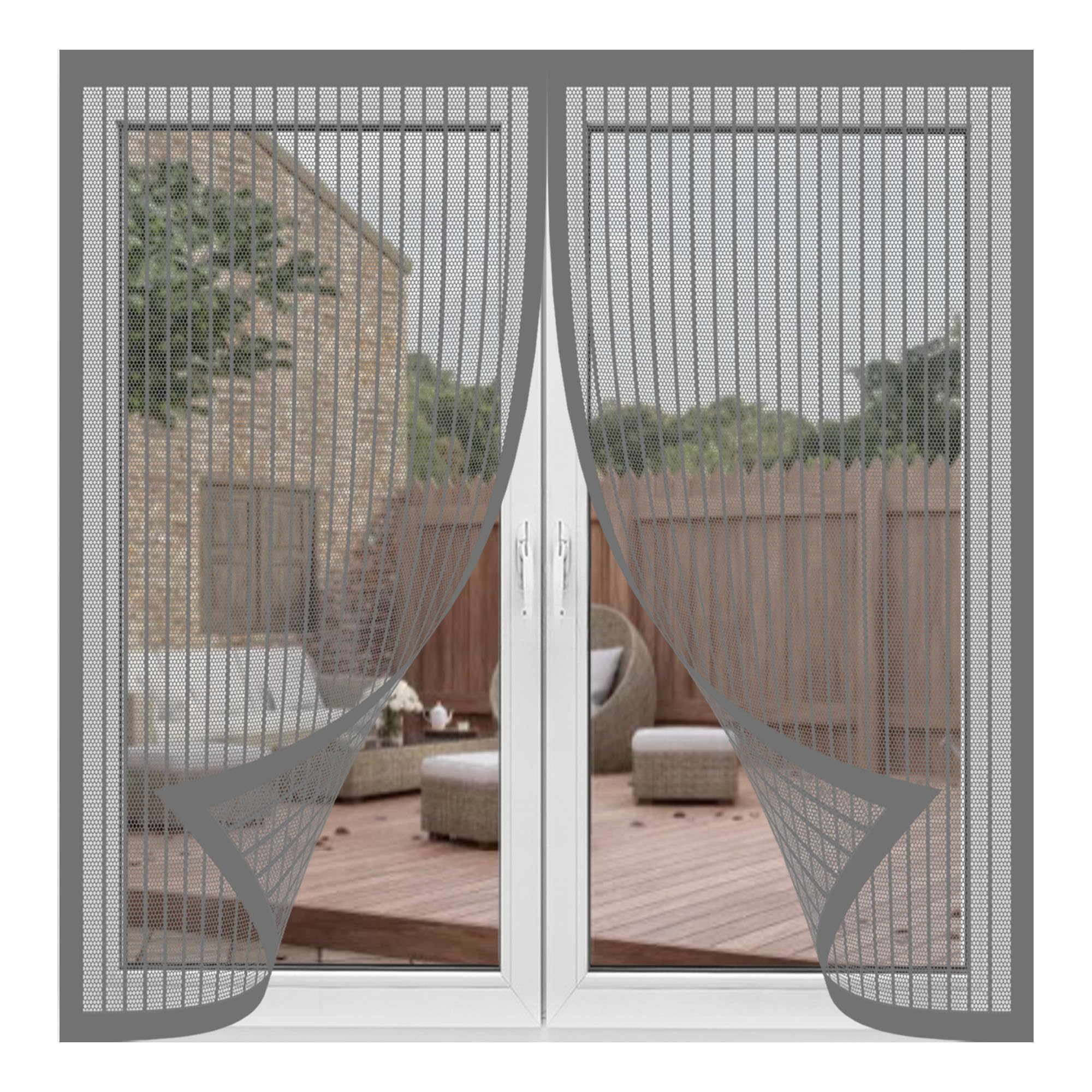 Moustiquaire fenêtre 155 x 140 pour aérer la chambre et le couloir en été sans moustiques