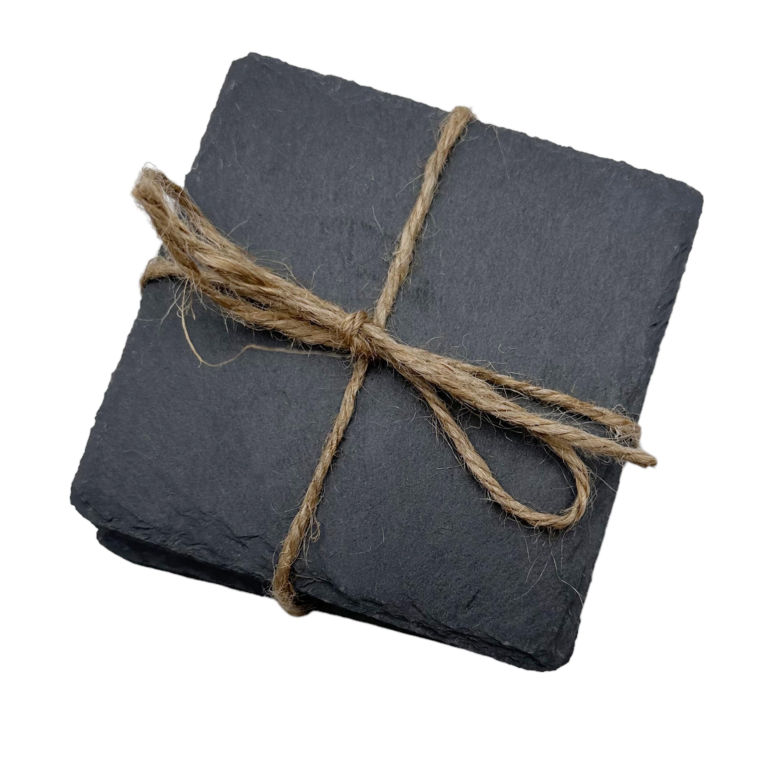 NATURAL SLATE Coaster Blanks Drinks Mat 10 x 10cm for Engraving PERSONALISABLE Wholesale (24)