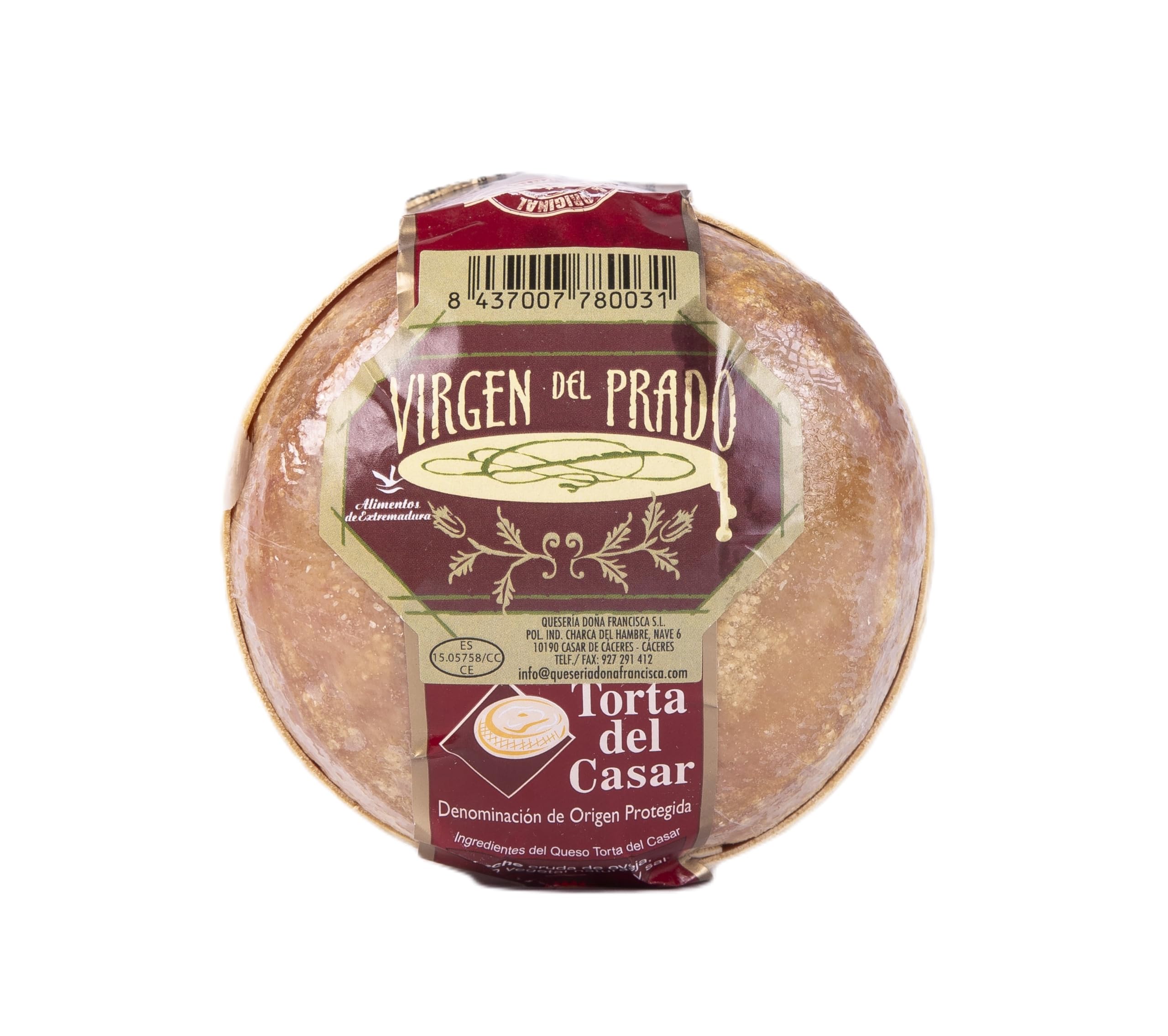Torta del Casar Virgen del Prado "Tercer Premio Mejor Queso del Mundo"