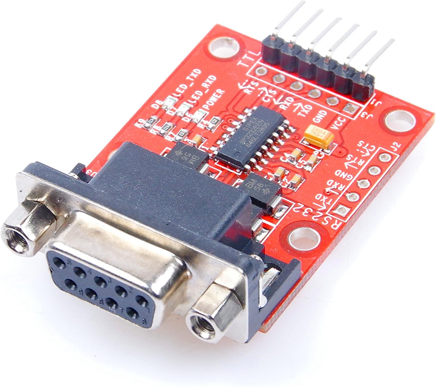 LIVISN RS232 to TTL Serial Port Module Bidirectional Transceiver Compatible with 3.3V 5V Hardware Automatic Flow Control with Over-Voltage Protection for Arduino