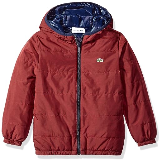Lacoste Boys' Reversible Puffer Coat