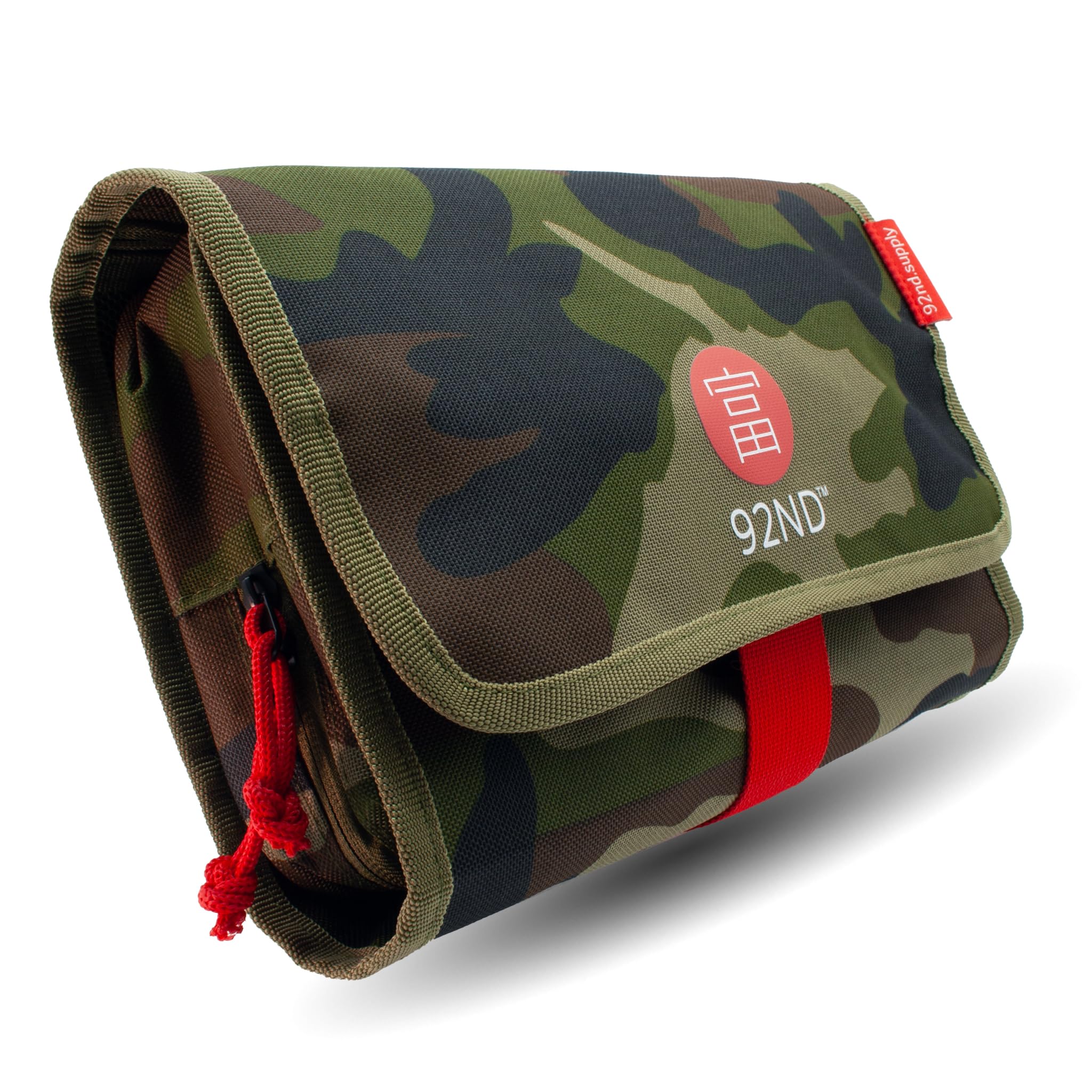 92ND.Supply, Neceser para hombre, neceser para hombre, todos los compartimentos con cierre de cremallera, mucho espacio de almacenamiento gracias a las correas ajustables, cierre de . Camuflaje