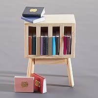 Vista 5 de Skylety 13 piezas a escala 1:12 libros en miniatura para casa de muñecas con mini casa de muñecas en miniatura, accesorios de muñeca en miniatura