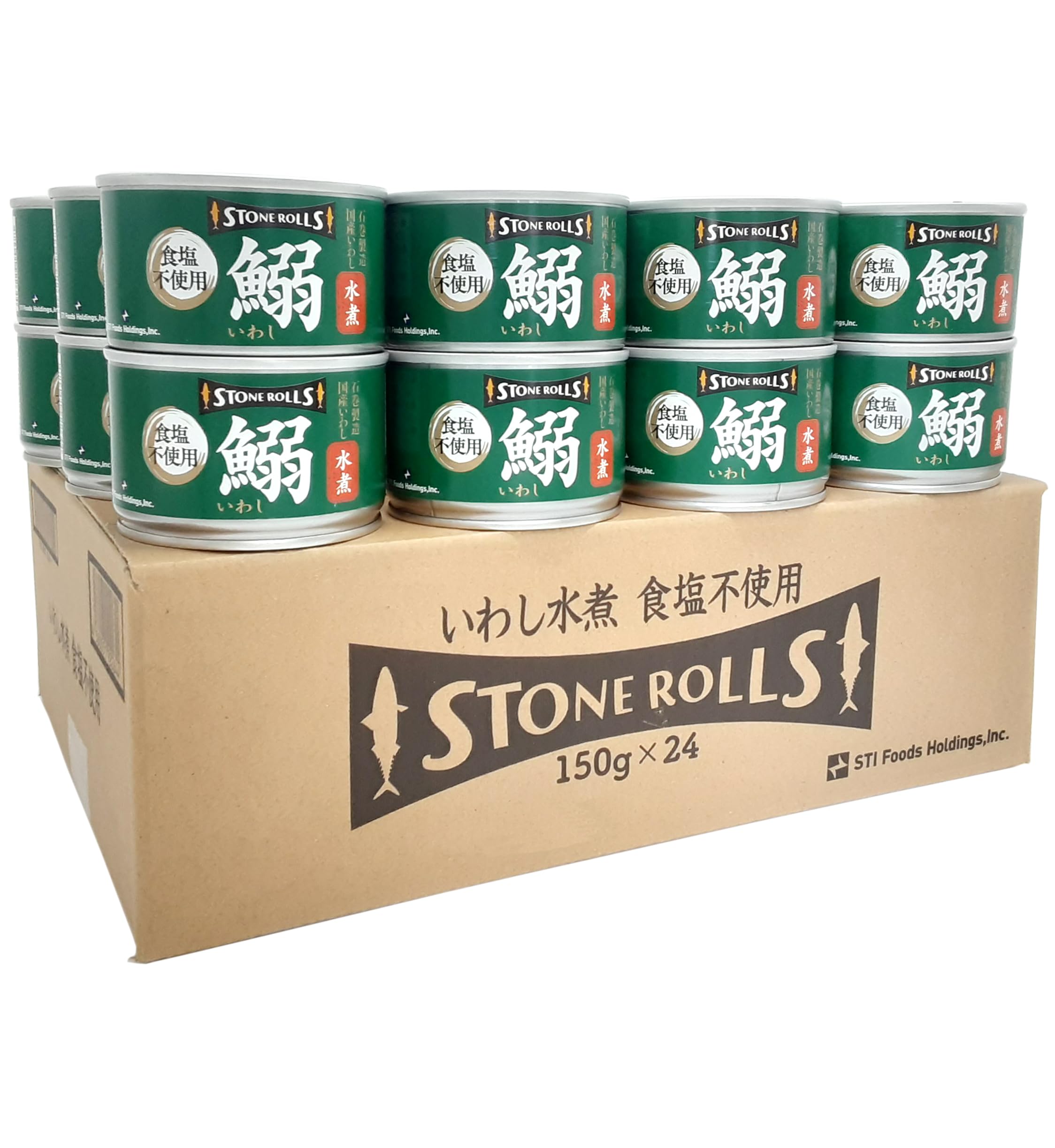 Amazon | STONE ROLLS（ストンロルズ）国産いわし水煮 食塩不使用 150g