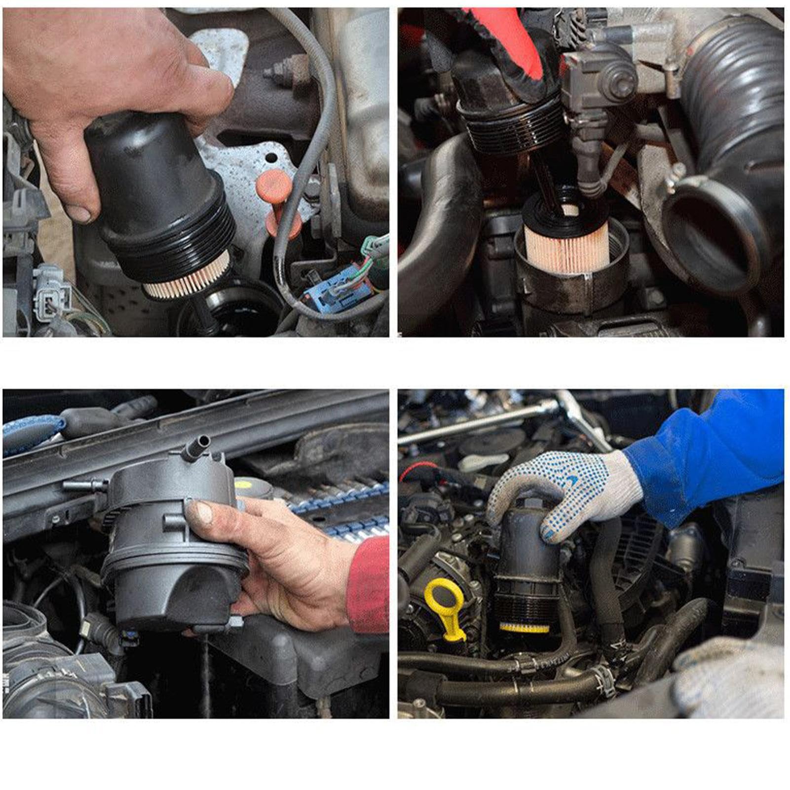 Générique Ölfilterschlüssel, verstellbarer Filterschlüssel, vielseitig einsetzbar – Halterungsheber, verstärkte Stecknuss für den Wechsel von Motor, Auto, LKW, Motorrad und Haus