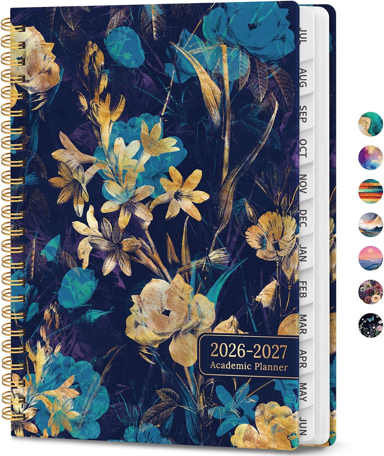 Academic Planner 2026-2027, Weekly and Monthly Calendar Book, July 2026 – June 2027, Hardcover Planner with Tabs, Perfect for Teachers, Students, Women & Men, A4 (8.5" x 11") - Crane