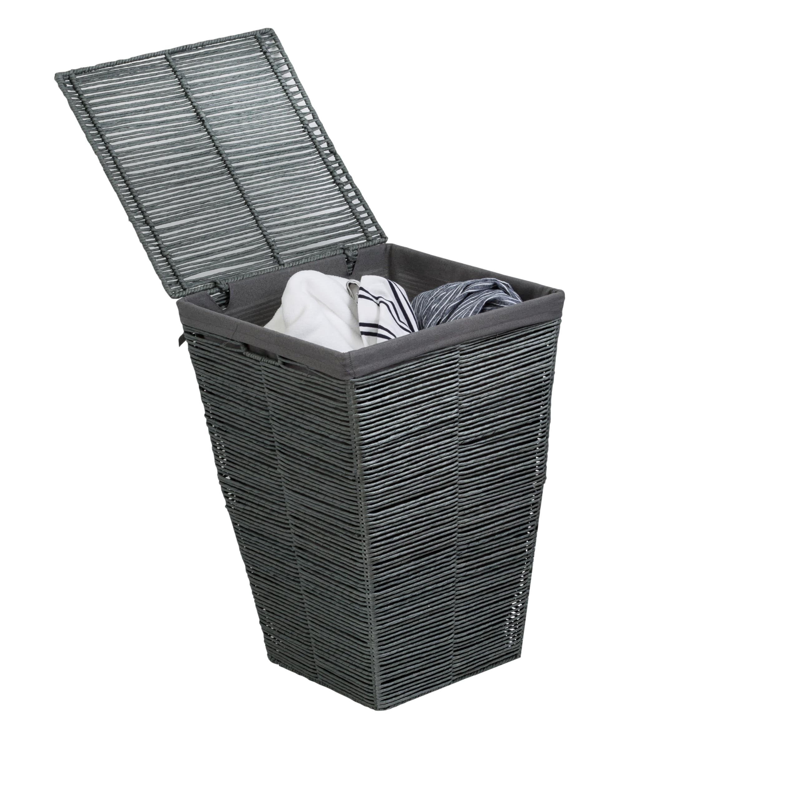 Honey-Can-Do Rolled Paper Hamper HMP-07874 Grey