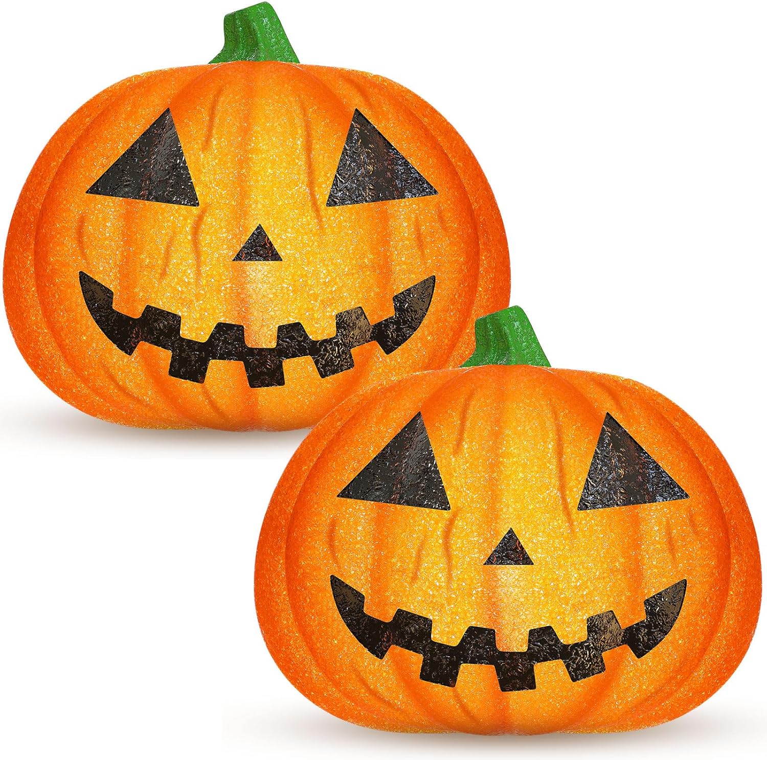 Halloween Pumpkin Ghost Porch Light Cover - Flexible Light Cover Classic Pumpkin Ghost Shape for Home Fixtures Outdoor Decoration(2 Pcs,Pumpkin)