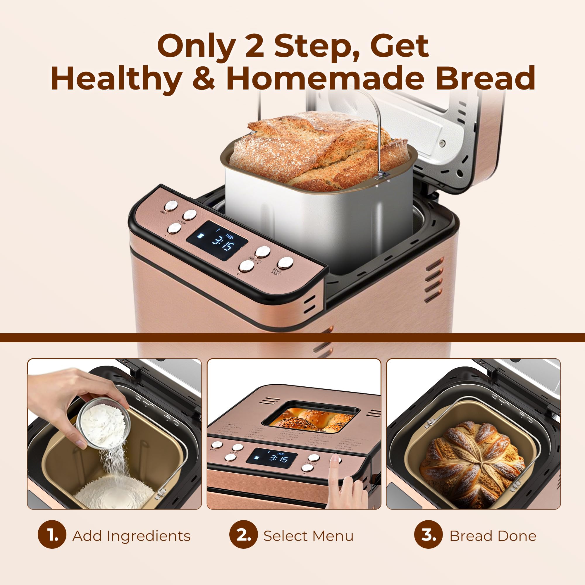 Rosewill Bread Maker - Bake Delicious Bread! -3