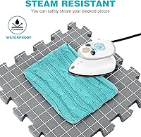 Vista 5 de Yrangee Alfombrillas de bloqueo para proyectos de punto y ganchillo, 2 en 1, alfombrillas de bloqueo de punto extra gruesas de doble cara con tabla