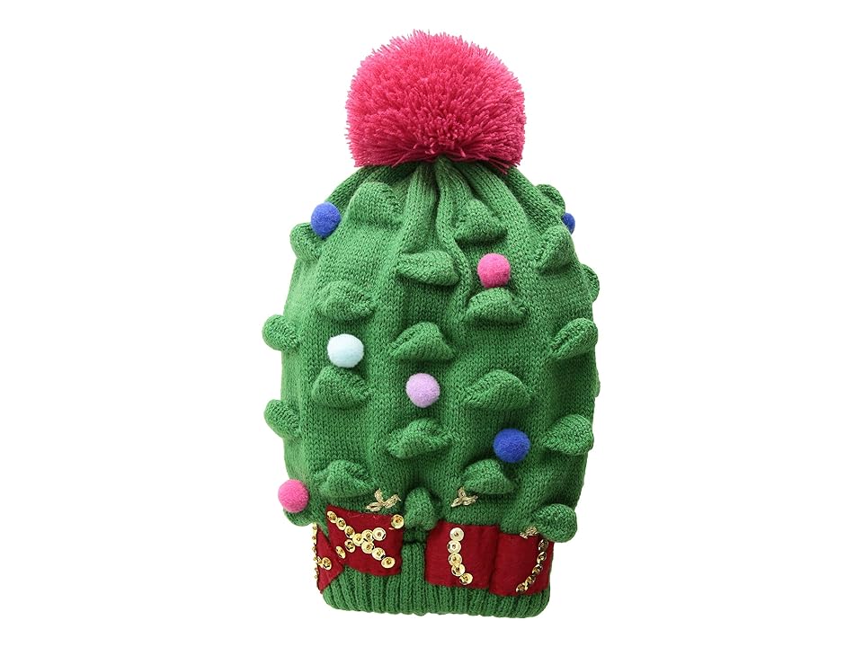 

San Diego Hat Company Kids Christmas Tree Knit Cap (Little Kids/Big Kids) (Green) Traditional Hats