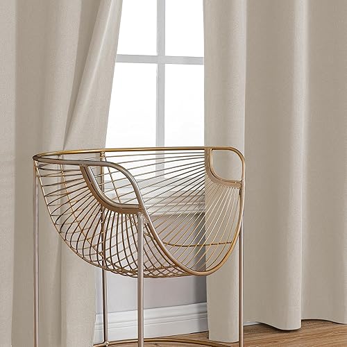 Miniatura 8 de OVZME Rhea Cortinas 100% opacas de 72 pulgadas de largo, 2 paneles para sala de estar, cortinas de oscurecimiento de habitación completa con
