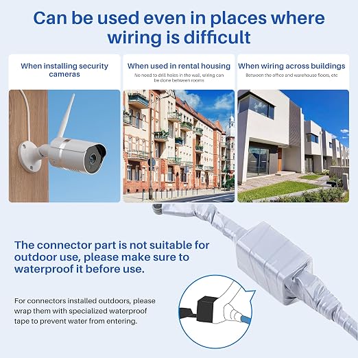 Cable Extensor Ethernet Plano para Puertas y Ventanas 0.45 m miniatura 4