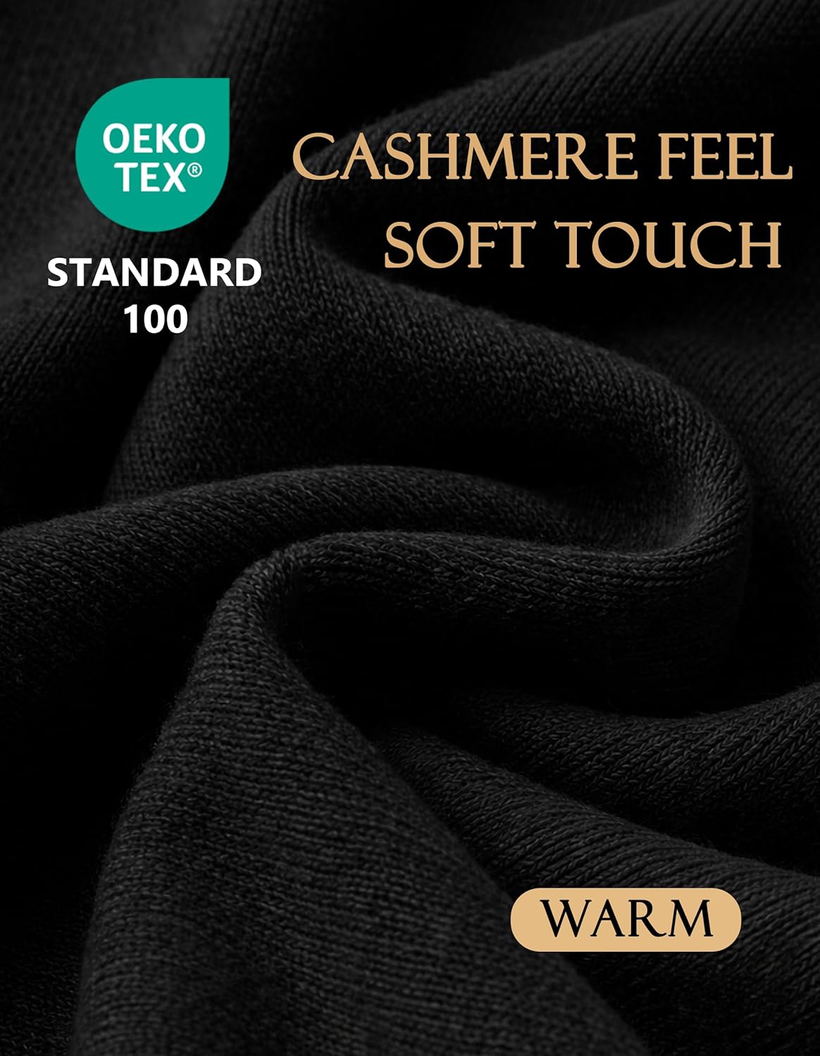 PULI Womens Large Cross Front Poncho Sweater Wrap Topper Knitted Elegant Shawls Cape for Fall Winter - Image 2