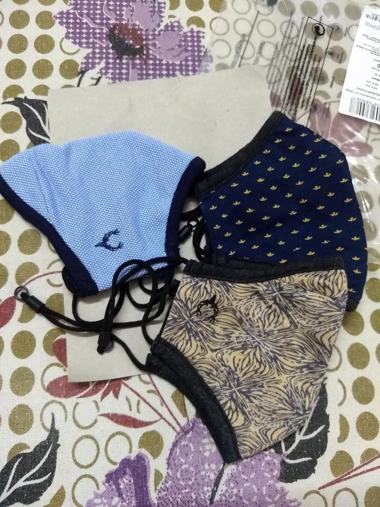 Allen Solly Women's Fabric Face Mask (Pack of 4) (AHMSCRGP752542