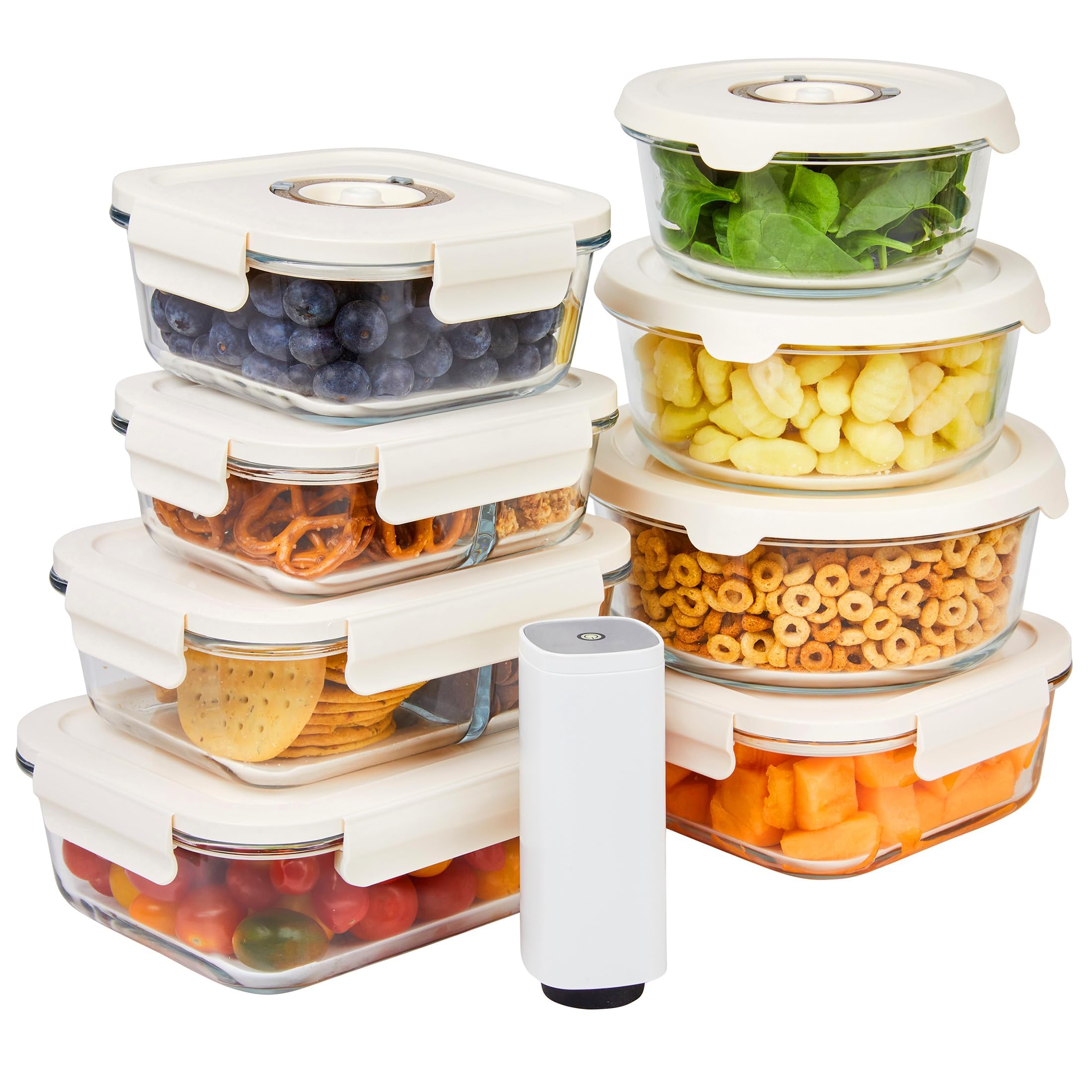 HOLDN’ STORAGE Vacuum Food Storage Containers Set of 8