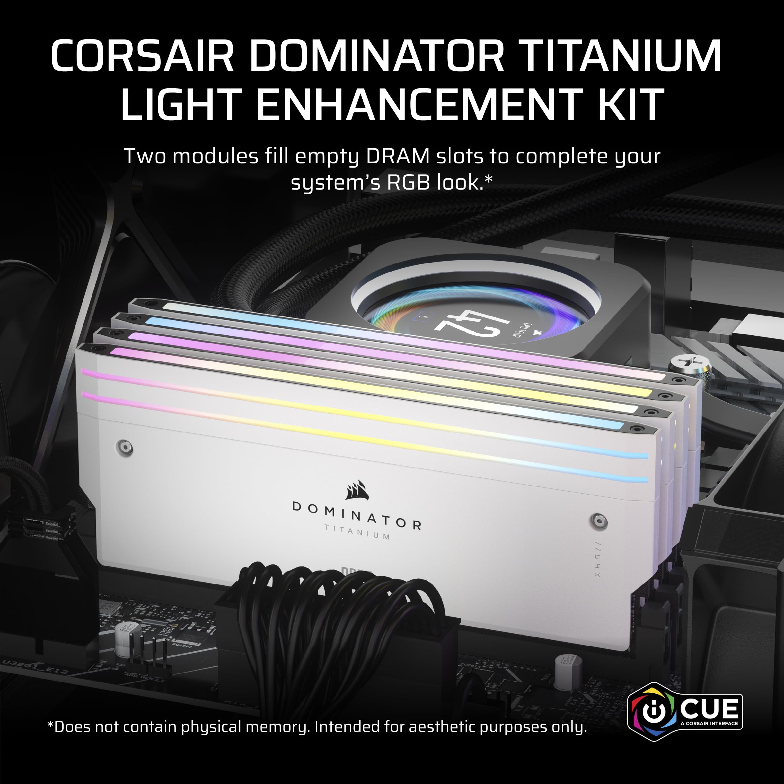corsair DOMINATORダミーメモリDDR5用 CORSAIR DOMINATOR TITANIUM DDR5 Lighting Enhancement Kit - Gray