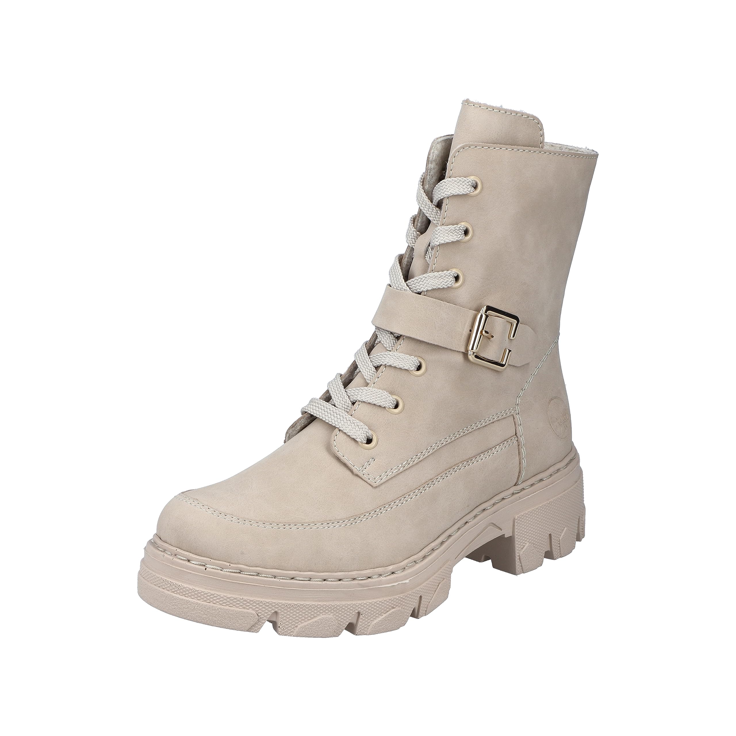 Rieker Women's 74642 Lace-Up Boots, beige, 3.5 UK
