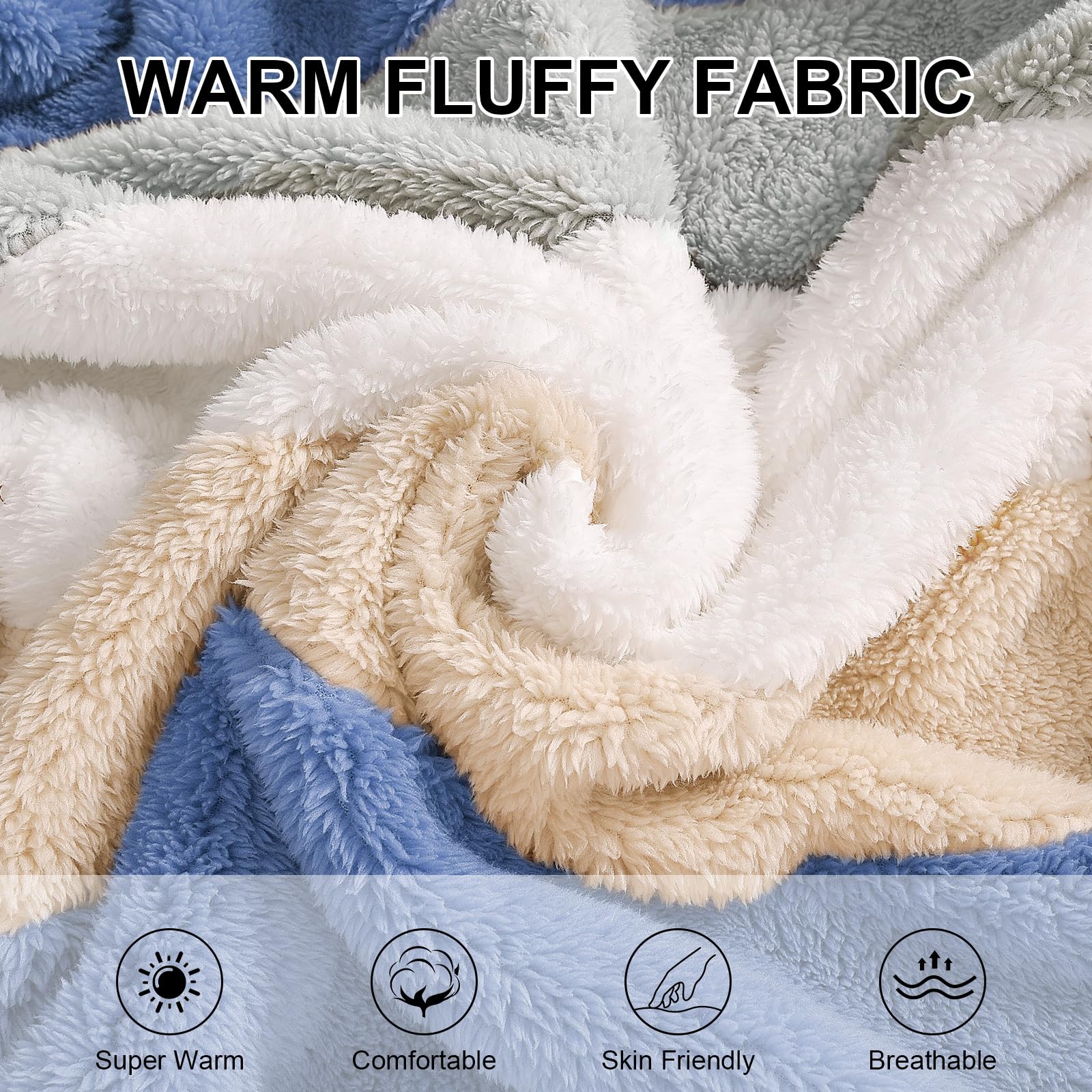 Yuson Girl Winterjacke Damen Warm Sherpa Kapuzenjacke Winter Fleece Teddyjacke Reißverschluss Plüschjacke Fleecejacke Hoodie Casual Kuscheljacke Damen Flauschig Mit Taschen