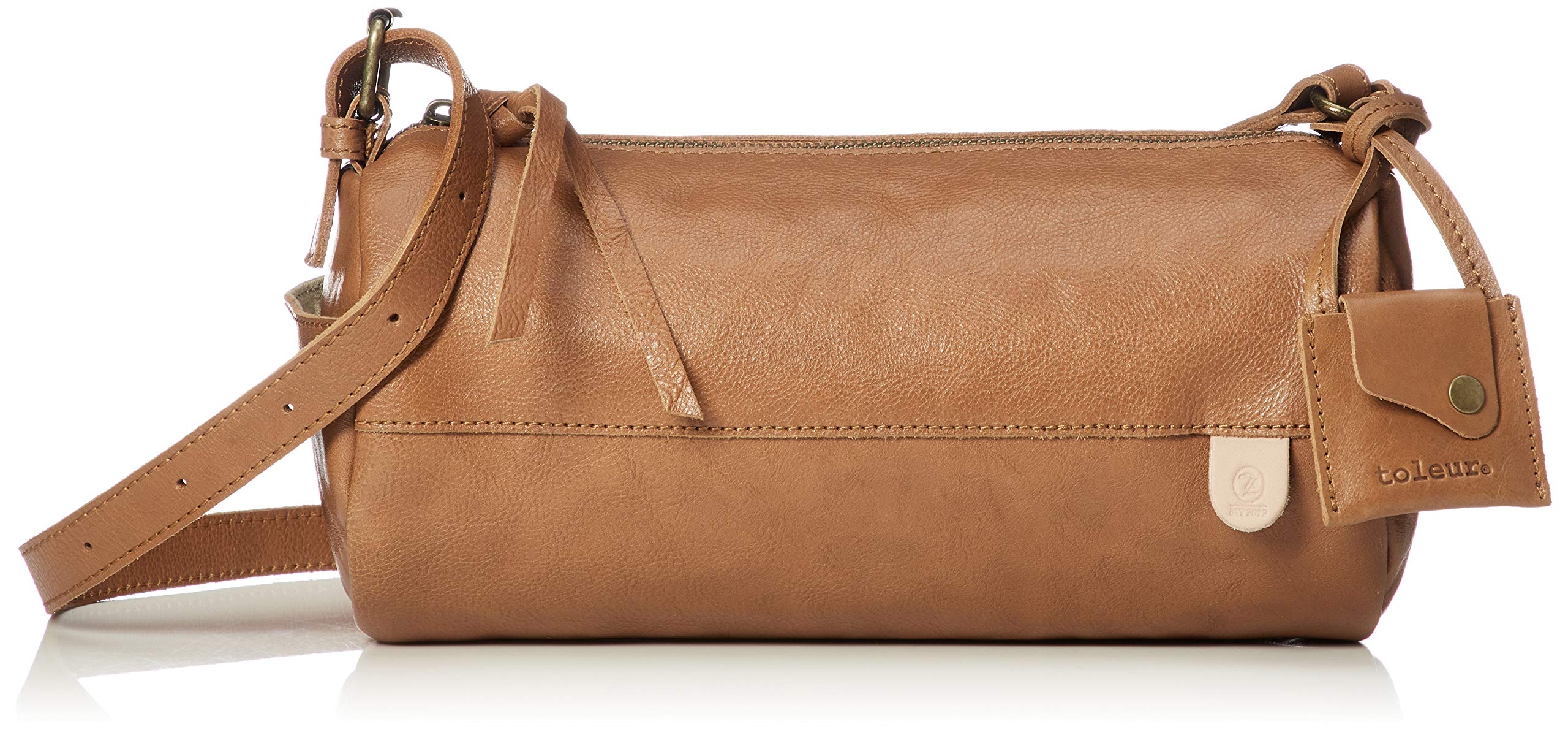 Amazon | [トーラ] ロールショルダー カウレザー キャメル  