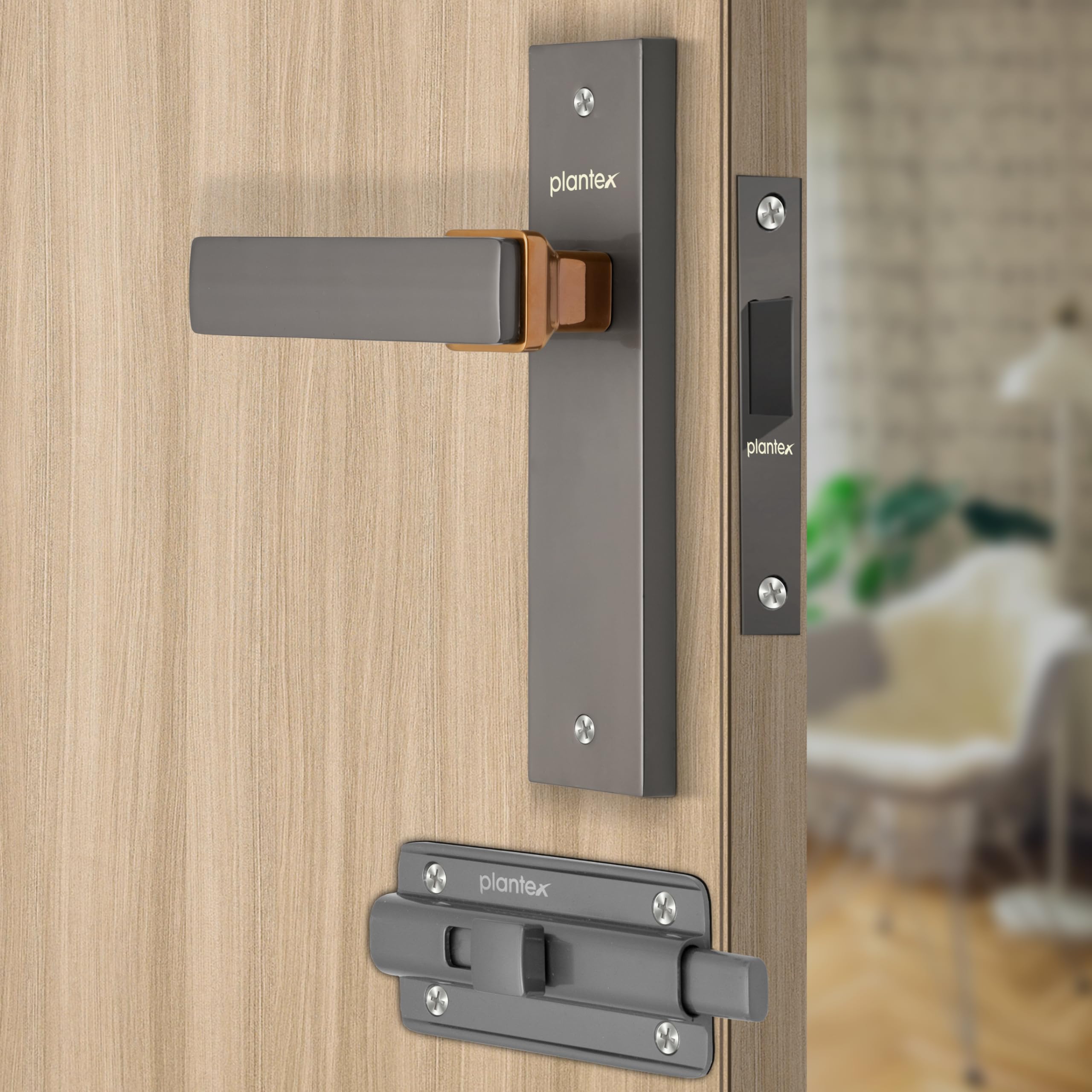 Plantex Heavy-Duty Door Lock - Secure & Stylish -12
