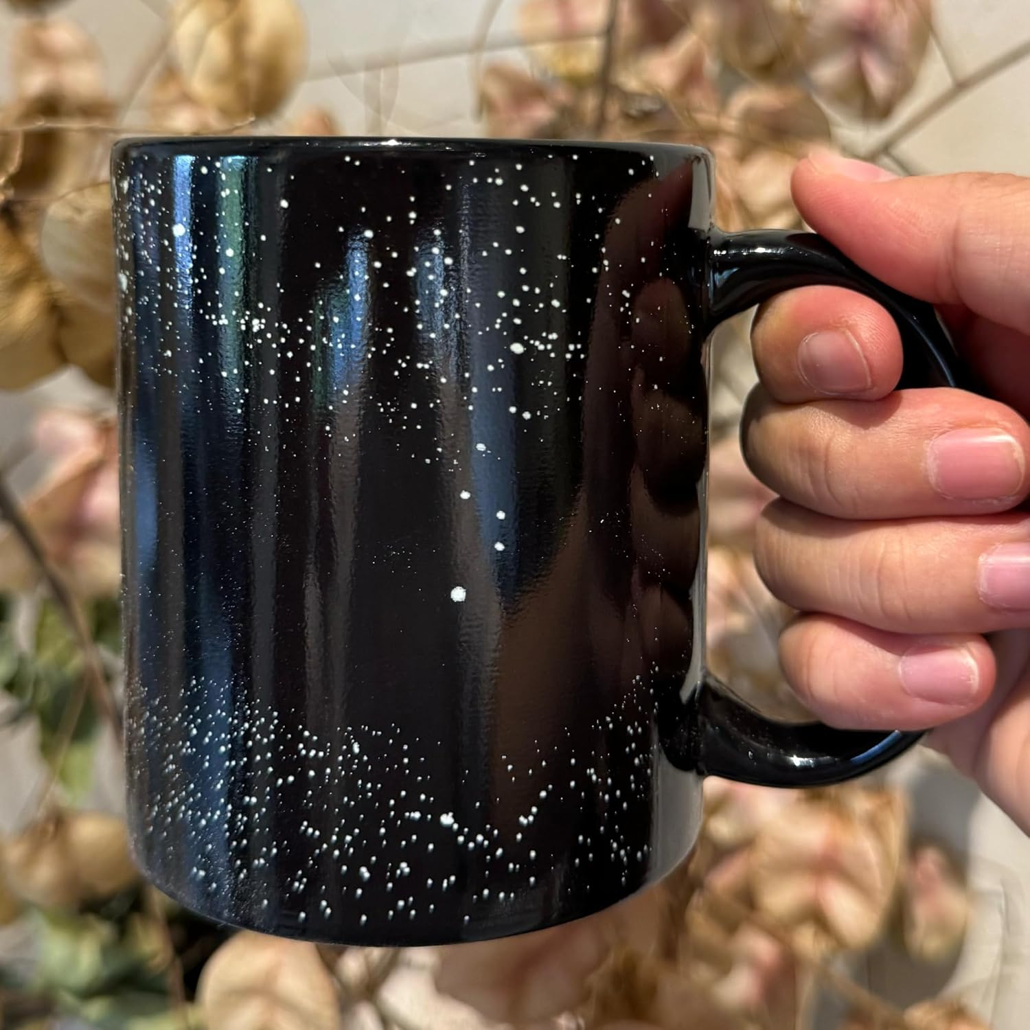 Color Changing Coffee Mug with Solar System Design - Astronomy Gifts for Kids, Students & Teachers - Space Themed Gifts - Heat Changing Mug Made of Premium Ceramic(12oz) (Black) - Image 4
