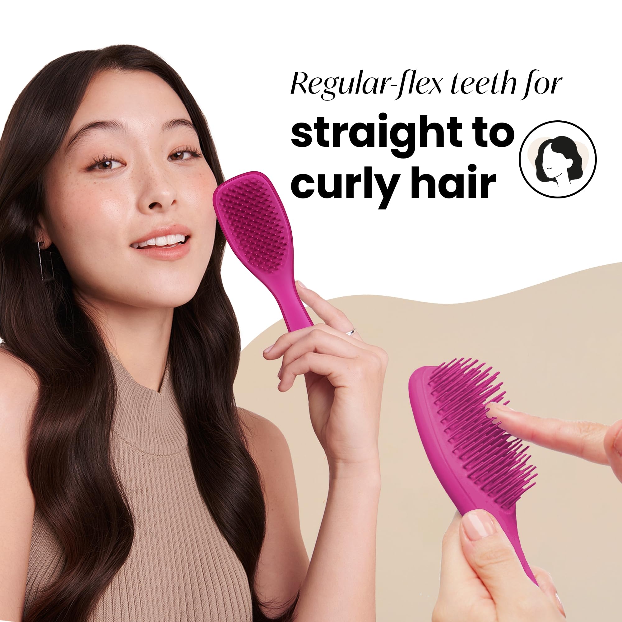 Tangle Teezer Mini Ultimate Detangler, For Wet & Dry Hair, Detangling Brush for All Hair Types - Image 3