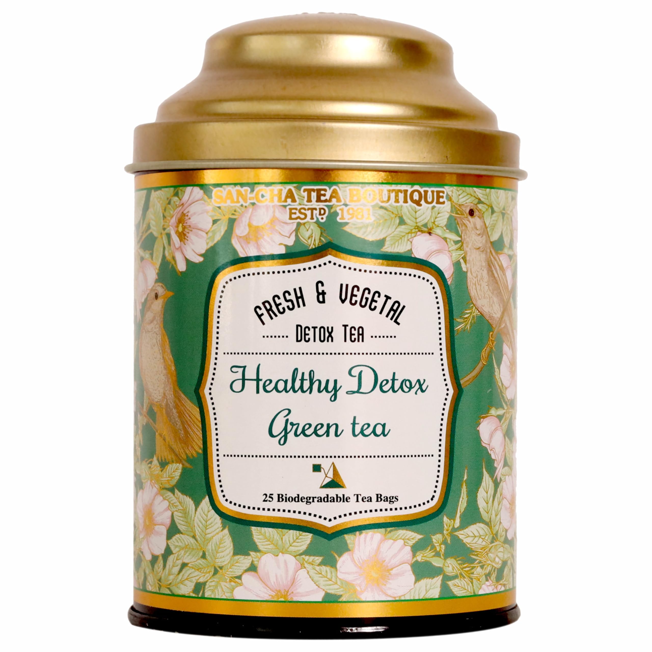 Sancha Tea Boutique, Wild Rose Green Tea, 25 Pyramid Tea Bags, Floral & Refreshing Blend with Real Rose Petals, Rainforest Alliance Certified — Amazon image 14