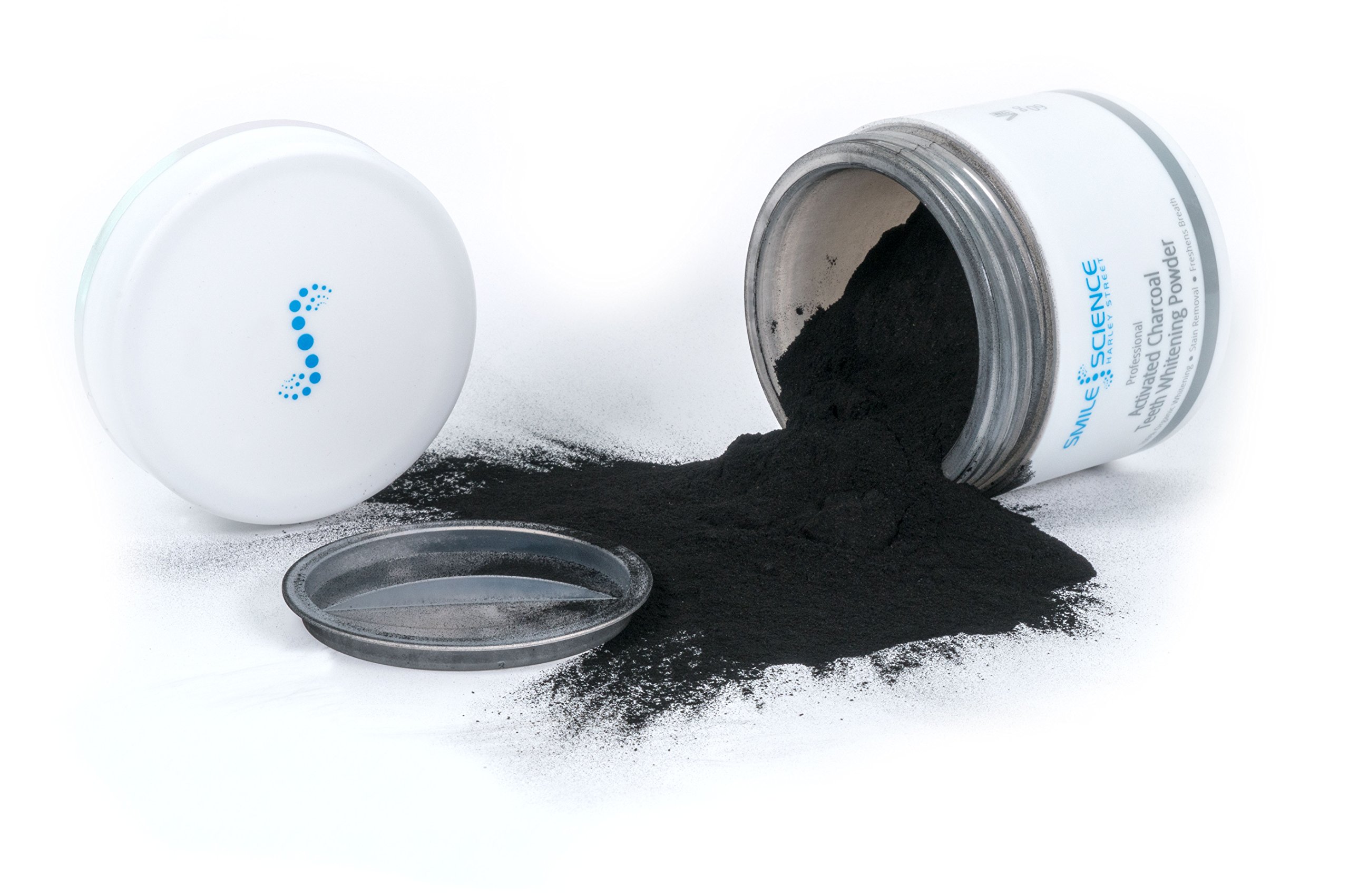 Smile Science Harley Street - Professional Activated Charcoal Teeth Whitening Powder - 100% Natural, Organic and Vegan - for Sensitive Teeth - Instant Teeth Stain Removal - Clinically Proven
