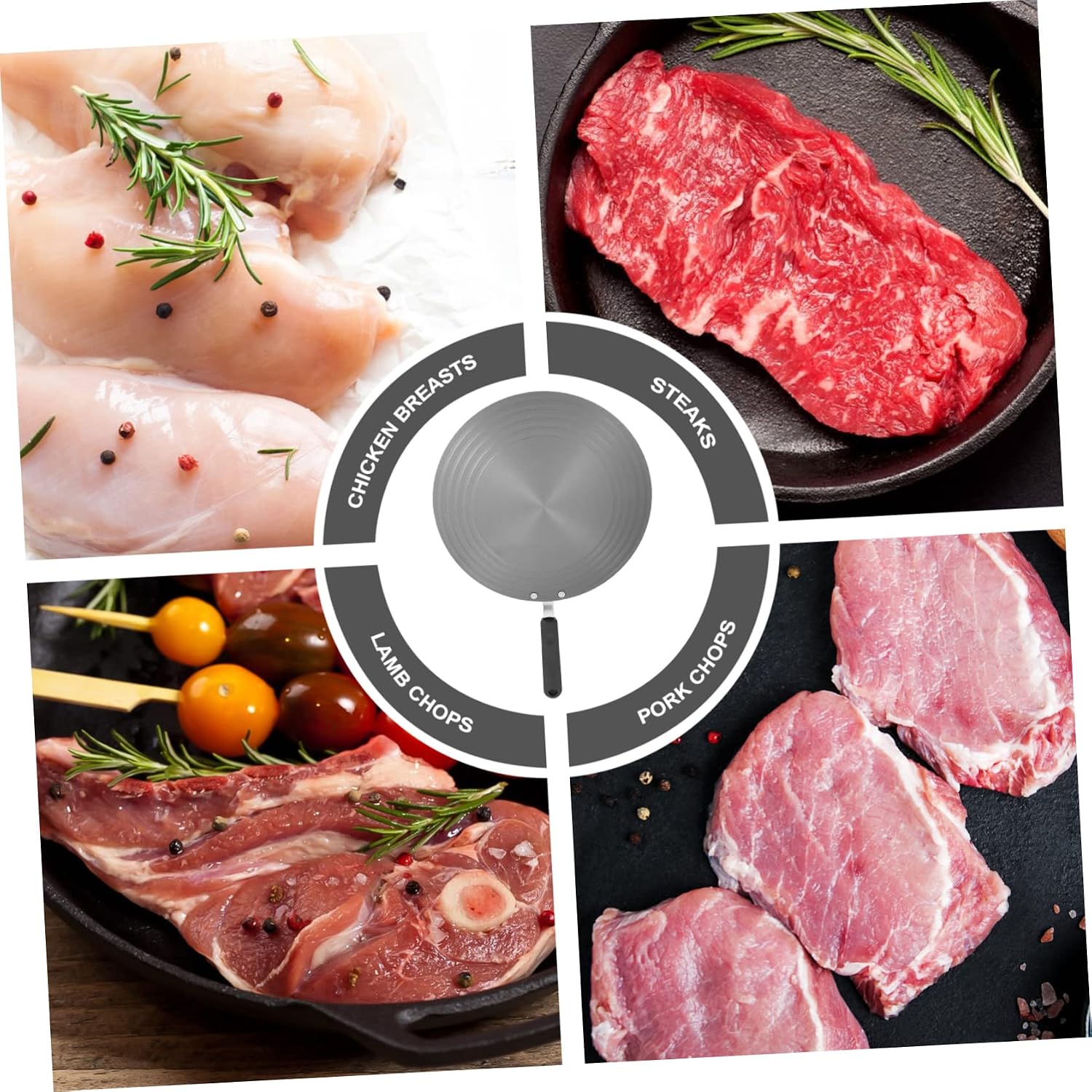 Ciieeo Induction Stove Compatible Heat Mat Food Warming Pad Nonslip Pot Plate for Cooking Fast Thawing Tray