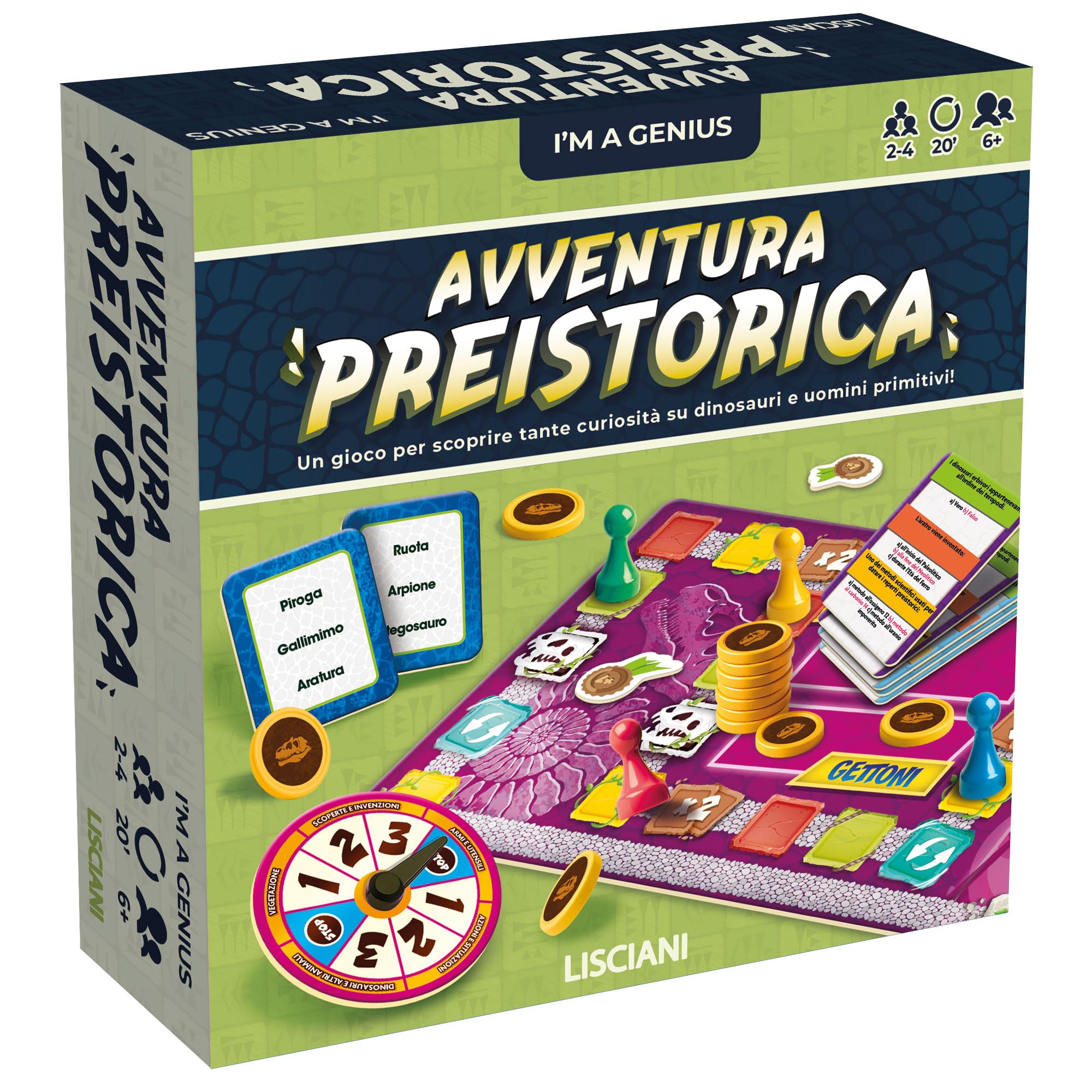 Lisciani Games I'm a Genius TS Dinosaurs and Primitives, 100507