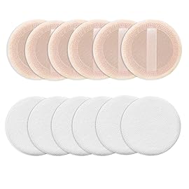 Sibba Beauty Blender Makeup Sponge 12 PCS Fluffy Make Up Foundation Applicator Face Blending Setting Pads Cosmetics Matte Loose Powder Body Paint Wet Dry Application Brushes (white/skin color)