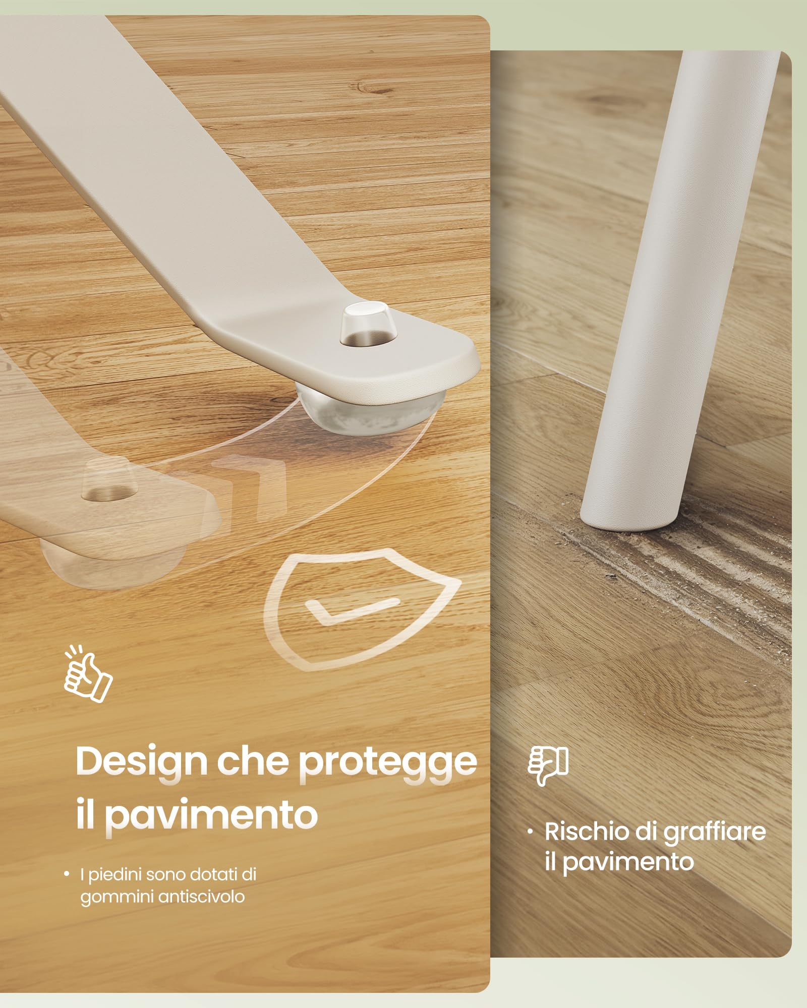 SONGMICS Set da Giardino da Esterno, 3 Pezzi, 2 Sedie, 1 Tavolo, Pieghevole, Salottino da Esterno, Acciaio, Resistente alle Intemperie, per Balcone, Terrazza, Beige Cappuccino GGF036LZ01