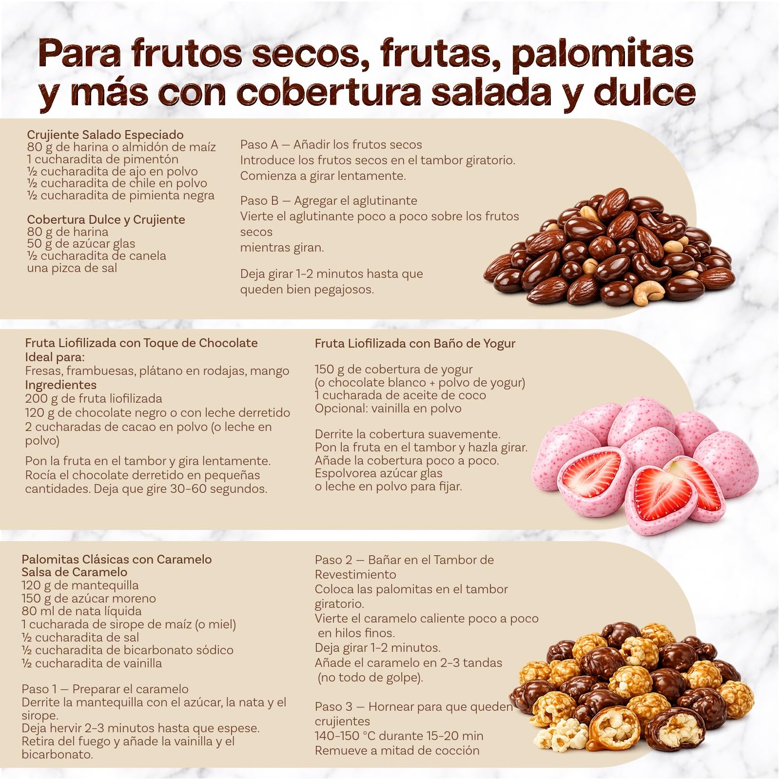 Máquina Recubridora Acero Inoxidable para KitchenAid 4.5QT & 5QT Cuartos Tilt-Head Batidoras de MMOBIEL – Accesorio de Máquina de Recubrimiento para Nueces, Chocolate, Fruta Liofilizada & Aperitivos