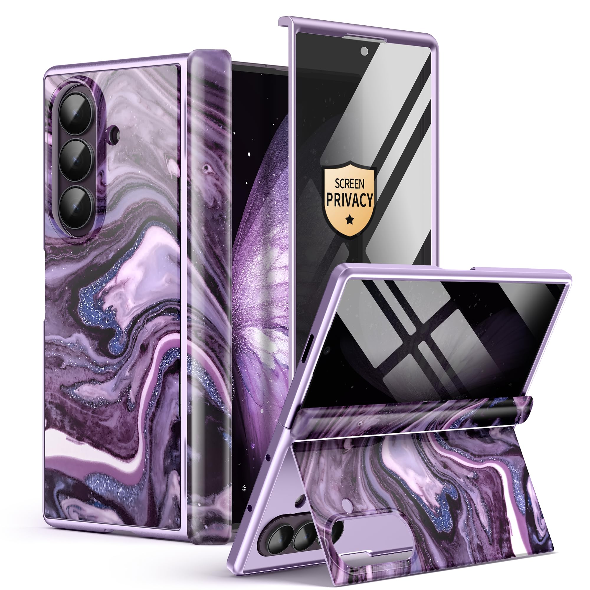 Photo 1 of GVIEWIN Case for Samsung Galaxy Z Fold 7 with MagSafe Stand