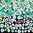 Sinyanail 3D Flower Nail Charms Set,150pcs Mixed Size Camellia Rose Resin Charms,150pcs Mixed Size and Color Leaves,100pcs Round White Pearl Beads for Women\'s Manicure Making (3-Camellia Green)