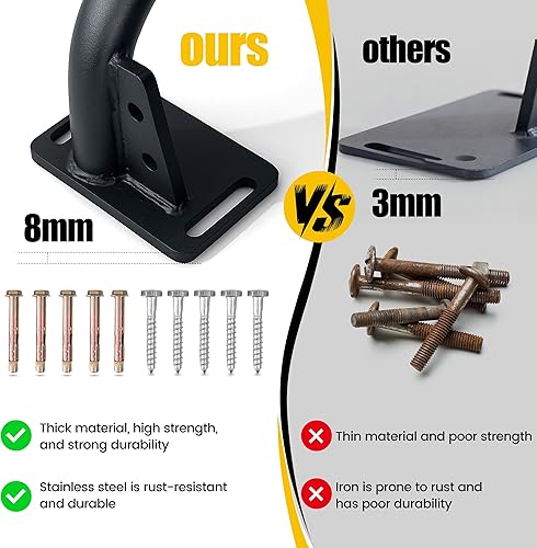 Miniatura 3 de Barra de dominadas montada en la pared